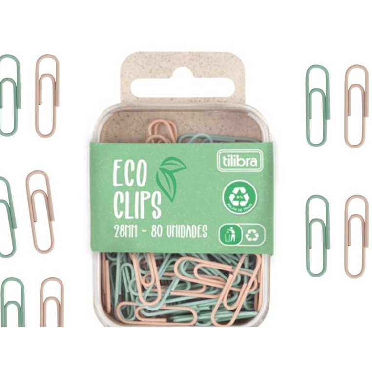 Clips Eco 28mm - 80 Unidades Tilibra em Oferta na Shopee