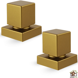 Kit 2 Acabamentos Quadrado De Metal Para Registro Pressão Gaveta Deca Acabamento Dourado em Oferta na Shopee