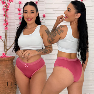 Kit 5 Calcinhas Conforto Tanga Algodão Lingerie Moda Intima Confortável em Oferta na Shopee