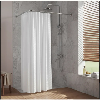 Suporte aluminio para porta cortina de Box de banheiro. em Oferta na Shopee