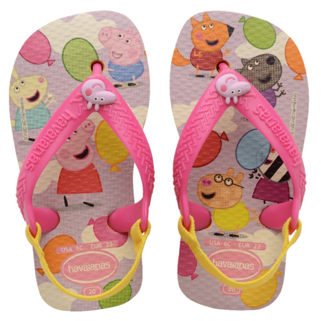 Havaianas Baby Peppa Pig Original Amarelo Rosa Infantil New Com Elástico 2025 Menina em Oferta na Shopee
