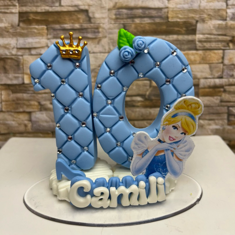 Vela aniversario em Biscuit Princesas em Oferta na Shopee