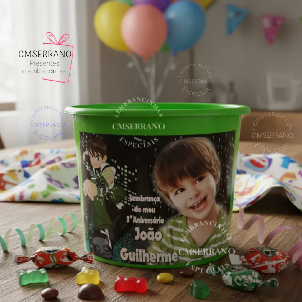 32 Lembrancinha Balde Pipoca 1,5 L Personalizado Envio em 24 H Aniversário Decoração Festa Pijama
