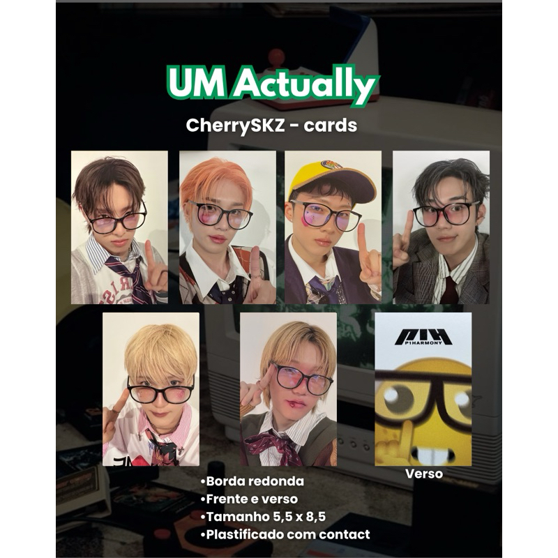 1 Unidade P1Harmony Ex Photocards Fanmade