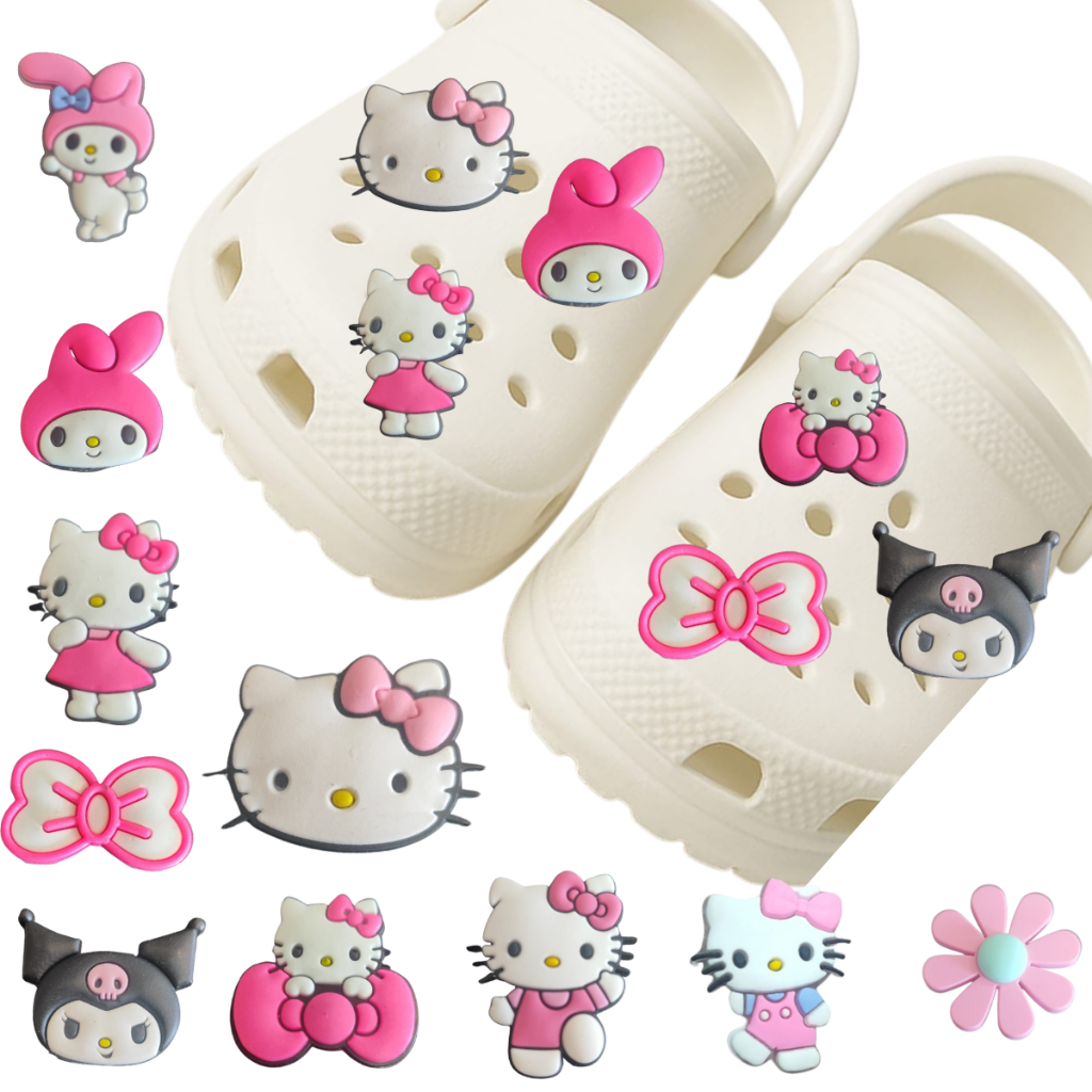 Kit 6 Bottons/Pins Personalizado  Hello Kitty Infantil Adulto