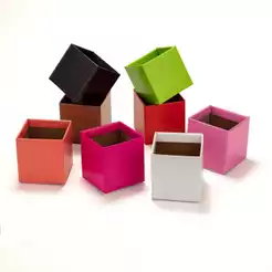 KIT 10 CACHEPOTS DE PAPELÃO QUADRADO PARA FLORES - POTE 11/12