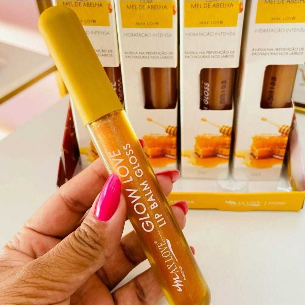 Lip Balm em Gloss Honey Glow - Max Love gloss mel