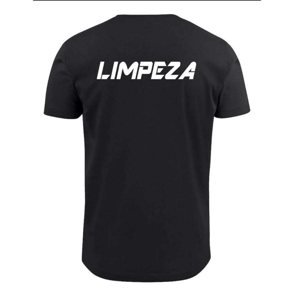 camiseta basica profissional serviço de limpeza material algodão