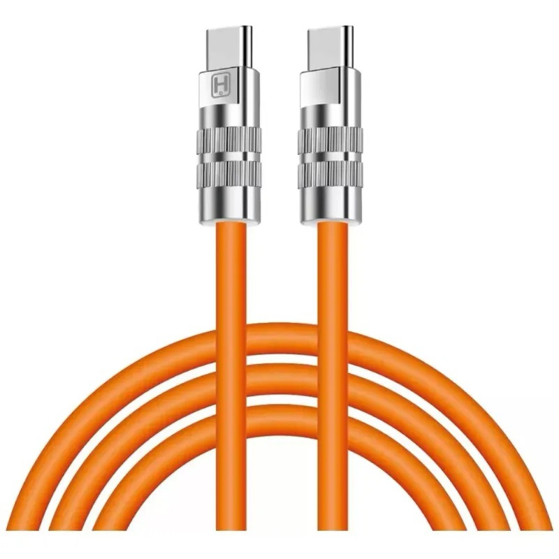 Cabo Turbo para iphone 120W Tipo C para C com Conectores Metal Super reforçados - Hrebos Slim 2024 Envio(até 12 horas) em Oferta na Shopee