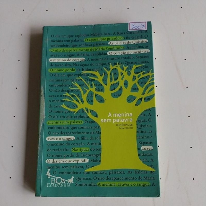 A menina sem palavra Histórias de Mia Couto 3007