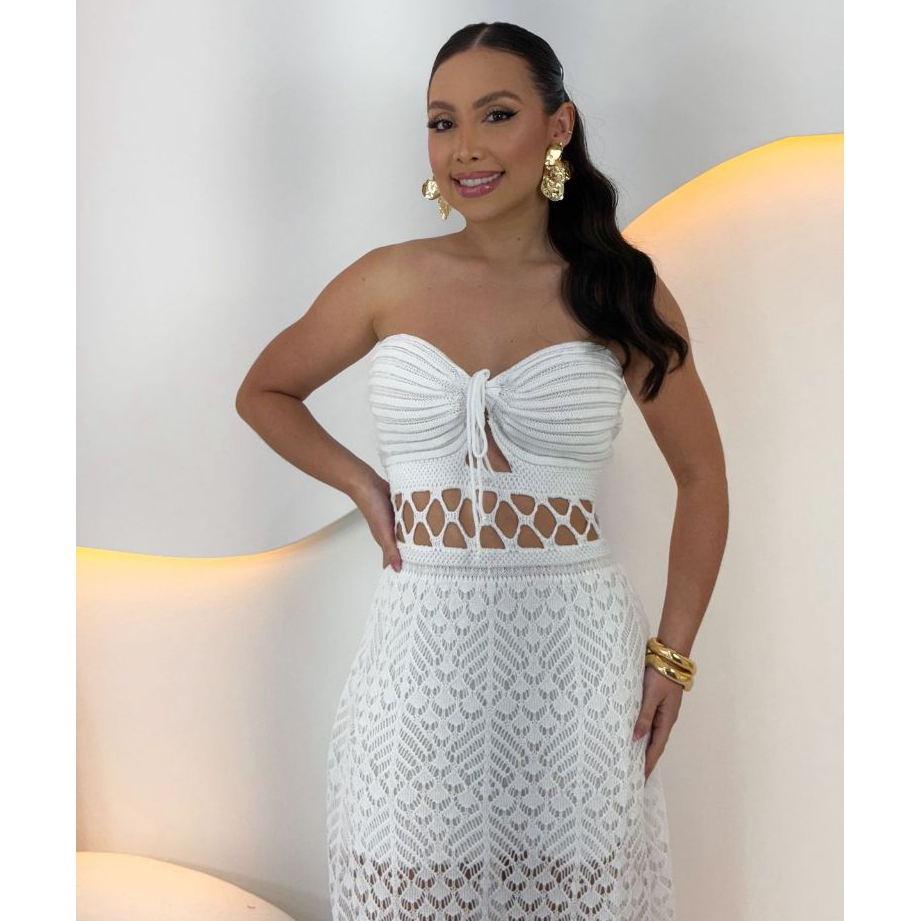 Vestido Croche Branco na Black Friday 2025 | BuscaProdutos