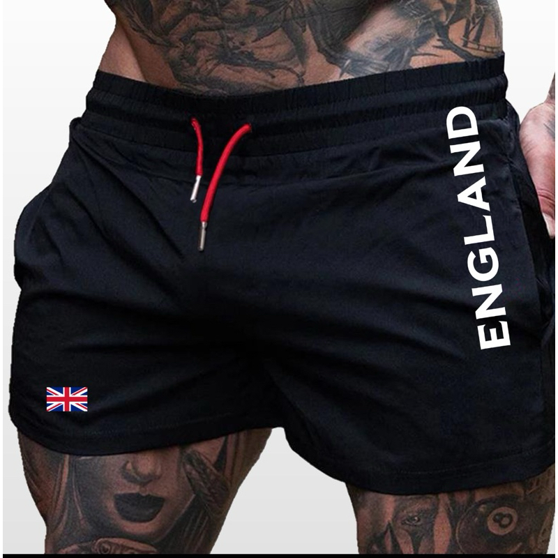 bermuda short tactel elastano England fittness  academia  treino passeio em Oferta na Shopee