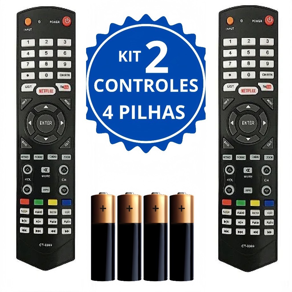 Controle remoto para TV Semp Toshiba 8024