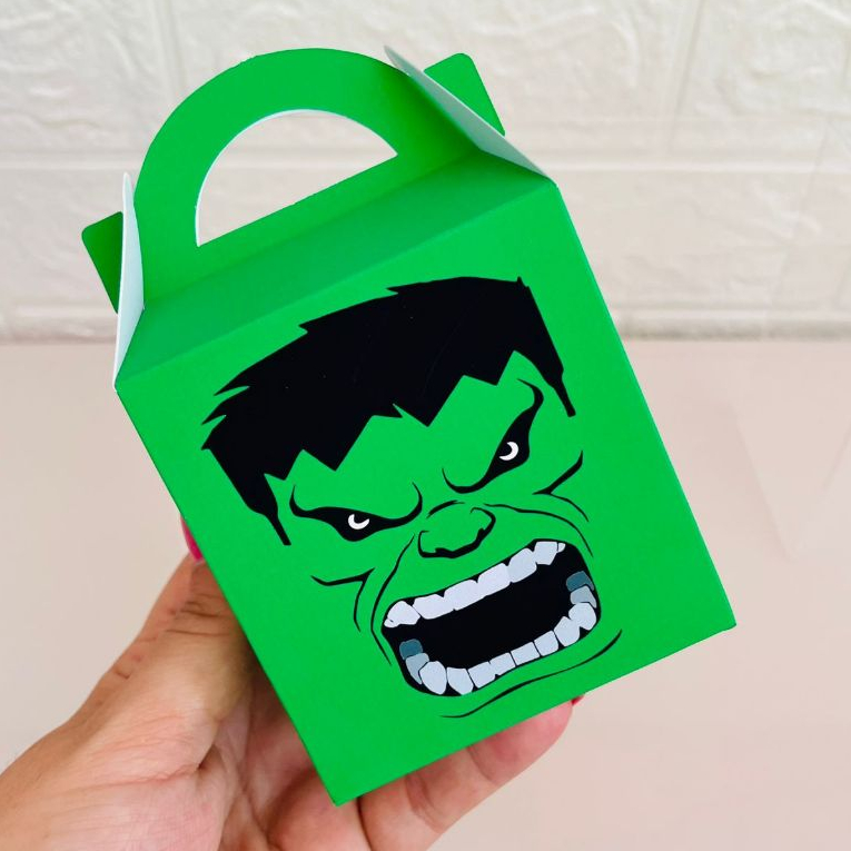Maletinha hulk, caixinha hulk, caixinha personalizada hulk, caixinha hulk, festa, lembrancinha (pegue e monte)