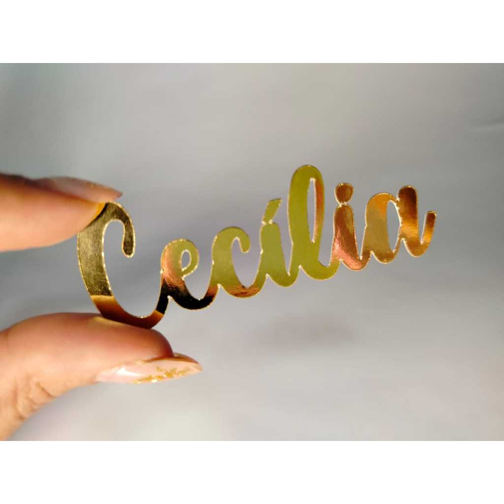ENVIO IMEDIATO ✨ Aplique de Nome Personalizado em Papel Lamicote 5 e 7 cm | p/ Lembrancinhas, Festas e Artesanato 💖