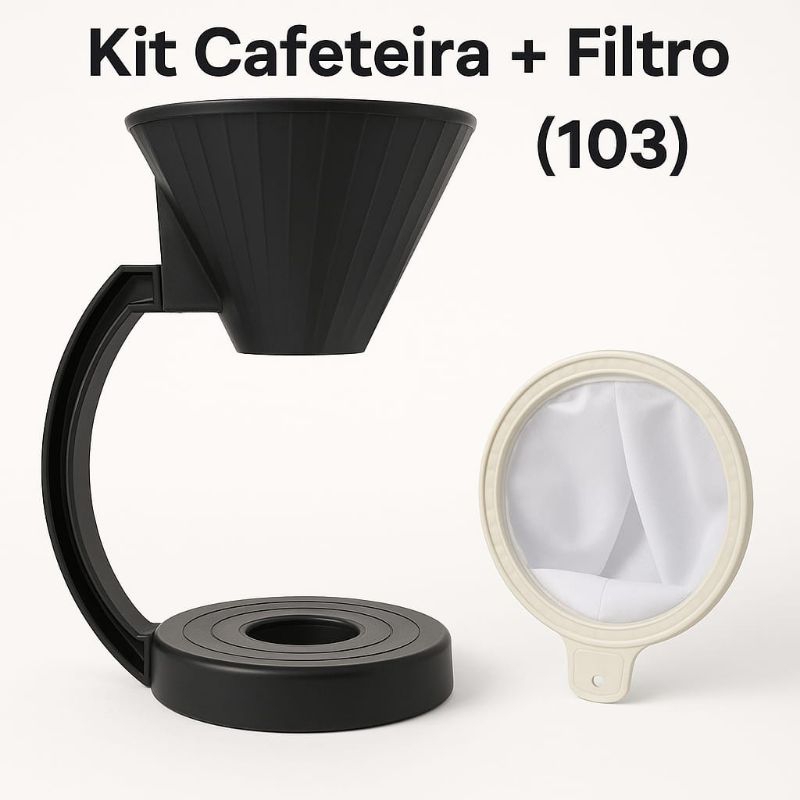 Cafeteira Manual + Filtro Para Café - Coador para Café ou Chá