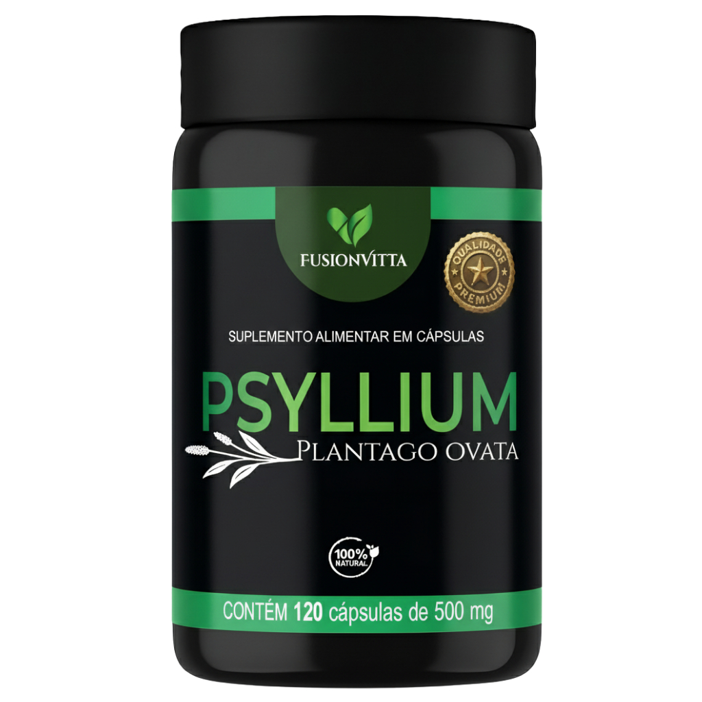 Psyllium 120 cápsulas 500mg FusionVitta