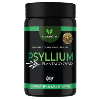 Psyllium 120 cápsulas 500mg FusionVitta em Oferta na Shopee