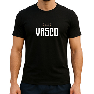 Camiseta Vasco Camiseta Masculina Blusa Vasco 100% Algodao em Oferta na Shopee