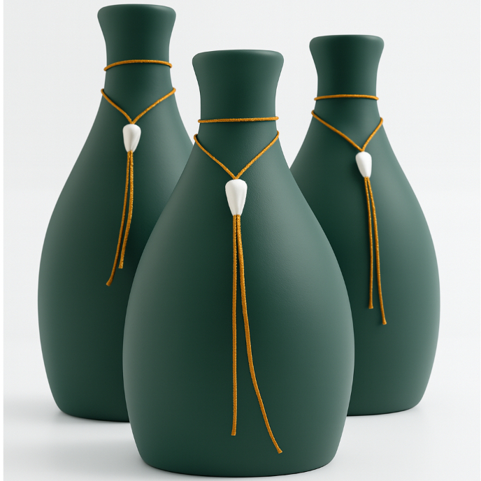 Kit Trio 3 Vasos Decorativos Grande e Pequeno Cerâmica Enfeite Decoração Elegante Decorado Loja Estante em Oferta na Shopee