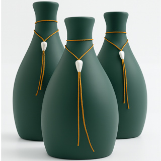 Kit Trio 3 Vasos Decorativos Grande e Pequeno Cerâmica Enfeite Decoração Elegante Decorado Loja Estante em Oferta na Shopee