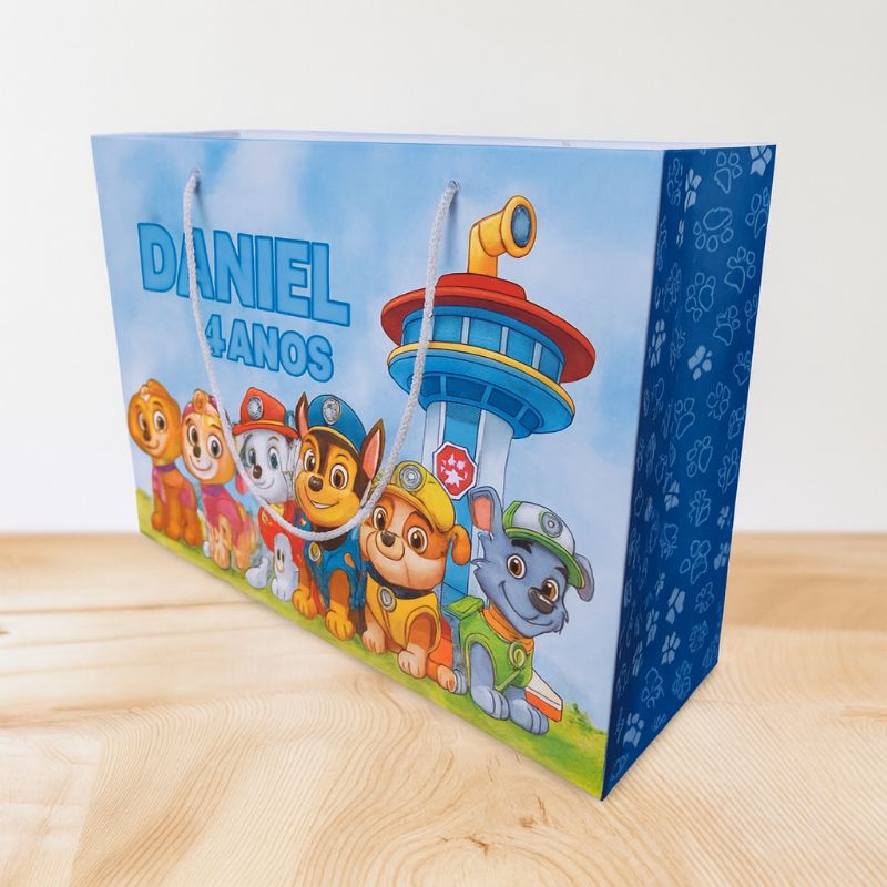 Sacolinha Patrulha Canina/ Personalizado | Sacolinha | Lembrancinha | Mimos | PEGUE E MONTE em Oferta na Shopee