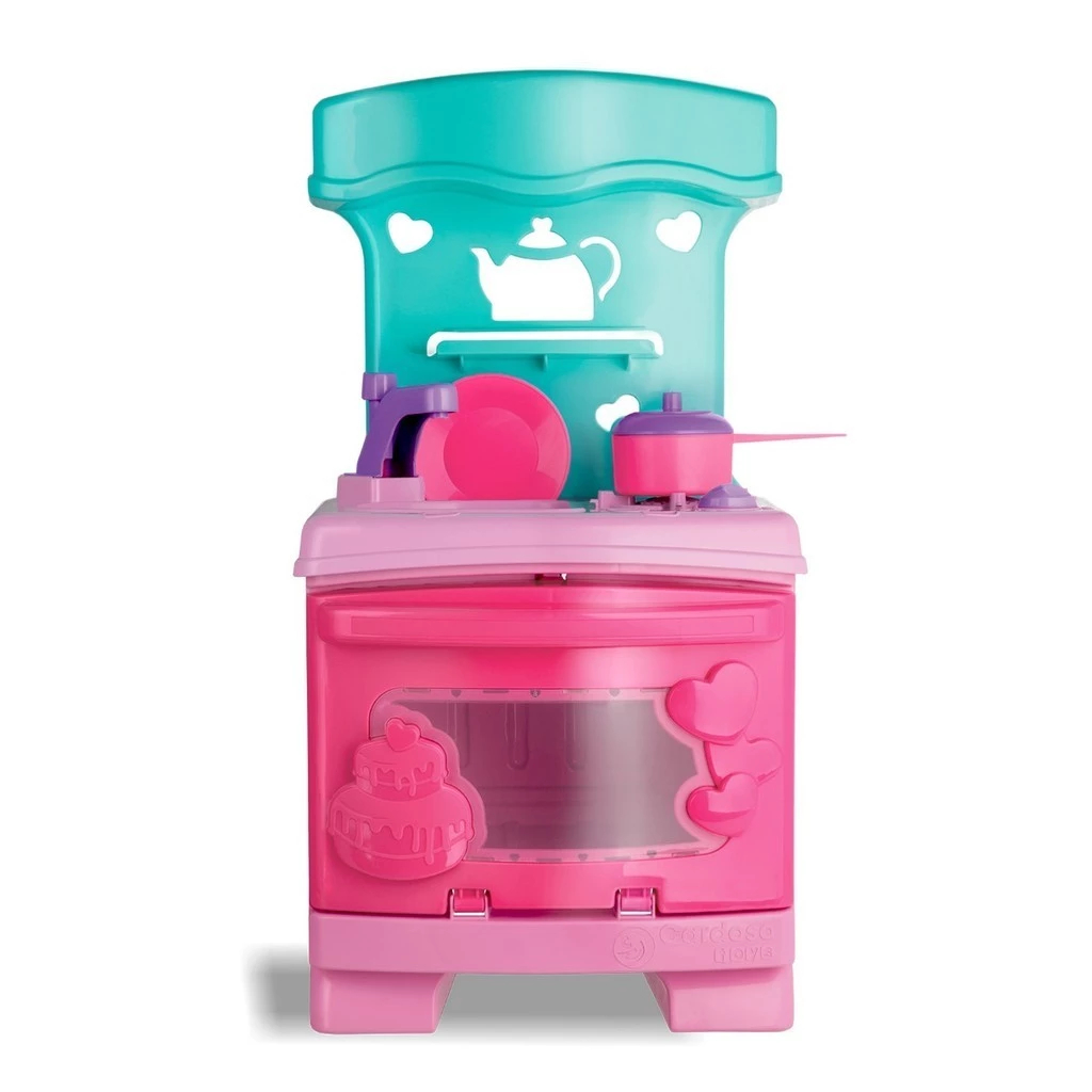 Fogãozinho Infantil Sweet Fantasy — Cozinha Sonho de Menina com Panelinhas e Forninho