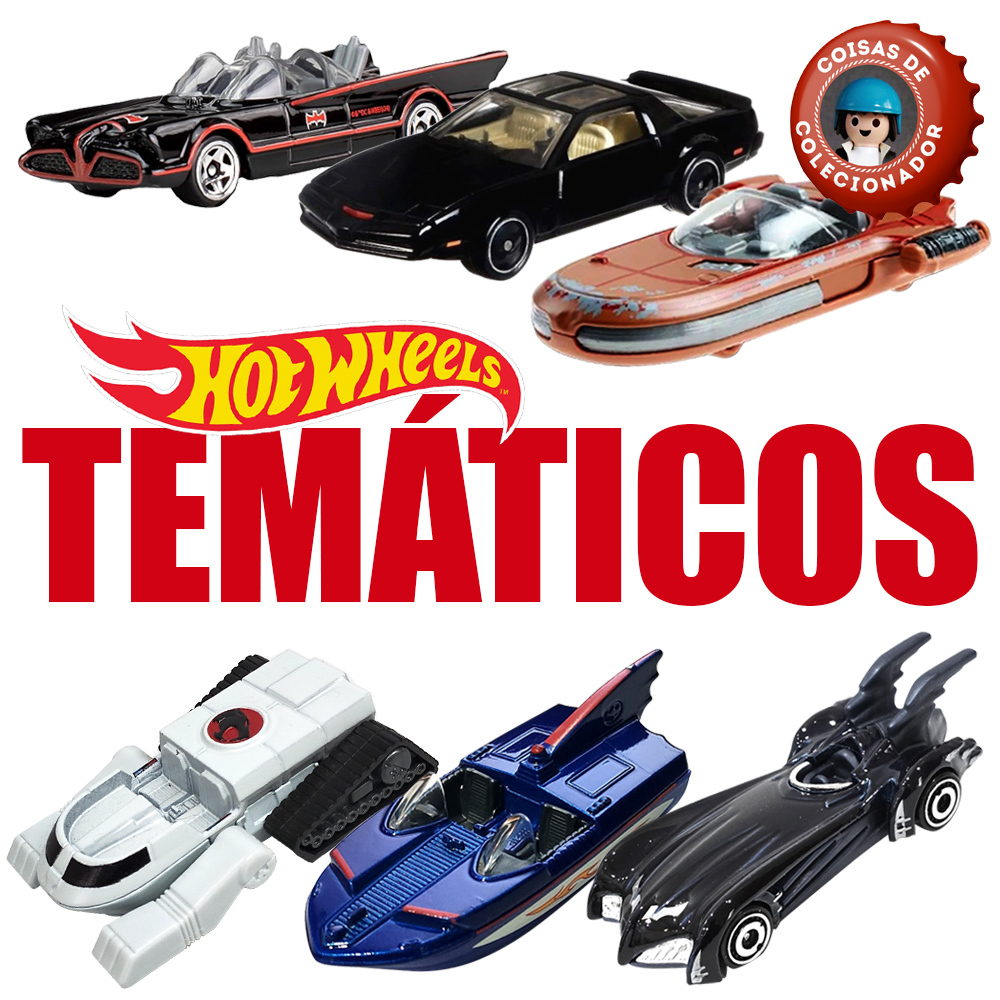Hot Wheels Temáticos - Batmóvel e outros