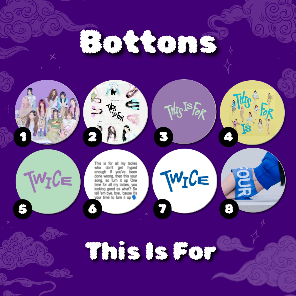 Twice This Is For Bottom Kpop Bottons Broche Boton Pin Fanmade em Oferta na Shopee