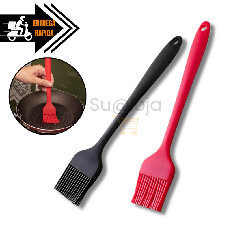 Pincel Culinário Silicone Pincelar Cozinha Untar Forma Confeitaria