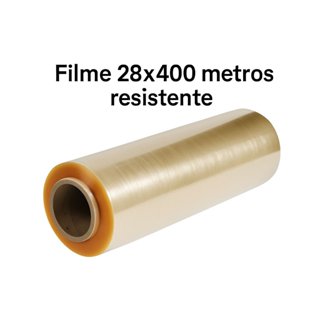 Rolo Bobina Plastica Filme PVC Refil 28x400mts 28cm x 400 Metros Esticavel em Oferta na Shopee
