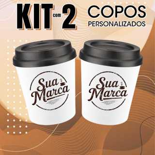 Kit com 2 Copos personalizados com Tampa Bucks com Sua arte ou qualquer arte da loja em Oferta na Shopee