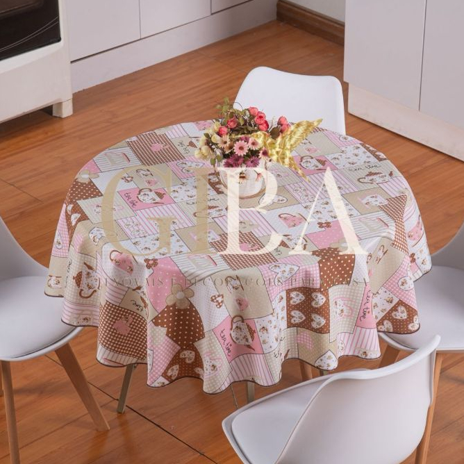 Toalha de mesa cozinha REDONDA 140X140cm várias estampas -PREÇO DE FÁBRICA