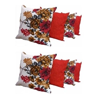 Kit 8 Capas de Almofadas 45x45 Cm , Com Zíper 4 Estampadas e 4 Lisas em Oferta na Shopee
