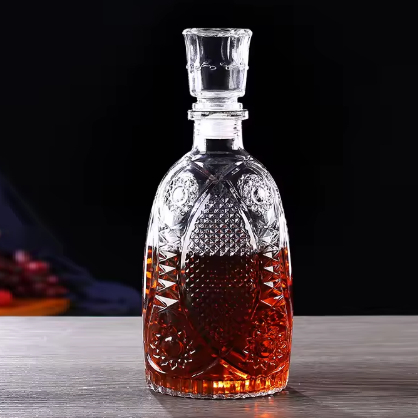 Garrafa em Vidro 800ml Licoreira Transparente Presente Sofisticado Exclusivo em Oferta na Shopee