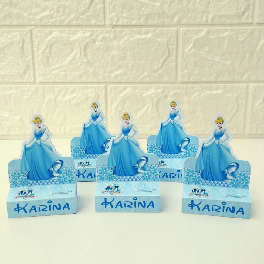 Porta Bis Duplo Cinderela Personalizados | Festa Infantil | Lembrancinhas | Aniversário
