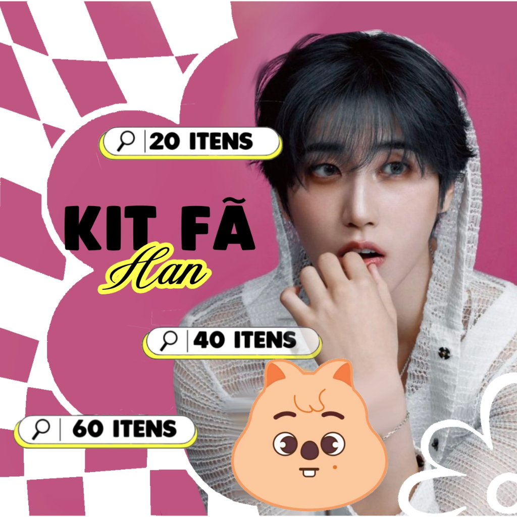 KIT FÃ HAN JISUNG STRAY KIDS PERSONALIZADO - FANMADE - ATÉ 60 ITENS
