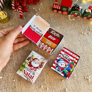 Mini Caixa Bis/4 unidades/Mimos Natal/Brindes Corporativo/2026