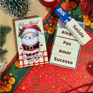 Mini Caixa Bis/5 unidades/Mimos Natal/Brindes Corporativo/2026/Natal