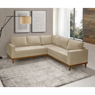 Sofá De Canto Linha Alto Padrão Modelo Toronto Linho Premium 5 Lugares Sala De Estar em Oferta na Shopee