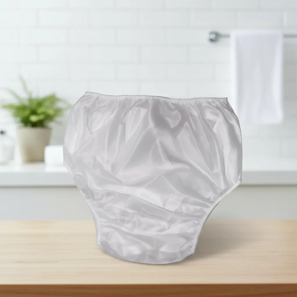 Calça Plástica Geriátrica Adulto Forro Nylon Sem Botão