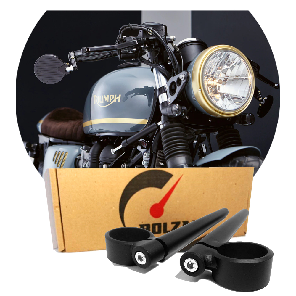 Semi guidão Triumph Bonneville T100 Café Racer Custom Moto Estilo Retrô Esportivo