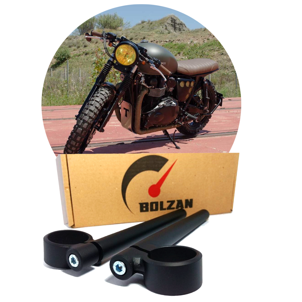 Semi guidão Esportivo para Triumph Bonneville T100 Estilo Café Racer Moto Custom