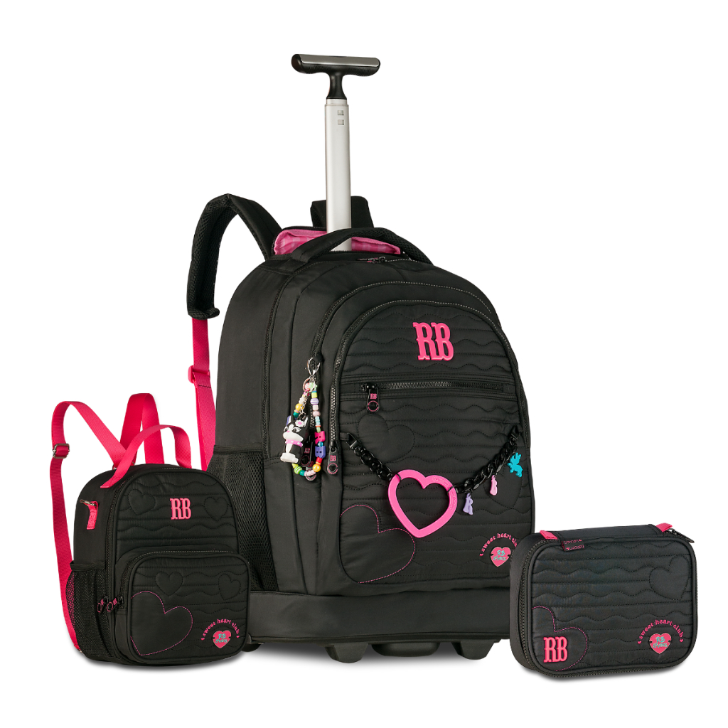 Mochila Rebecca Bonbon Rodinhas + Estojo + Lancheira + Kit: Onde Comprar | BuscaProdutos