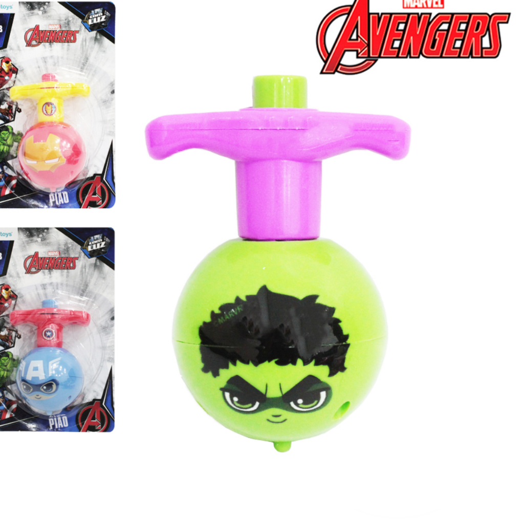 PIAO VINGADORES / AVENGERS COM LANCADOR COM LUZ A BATERIA