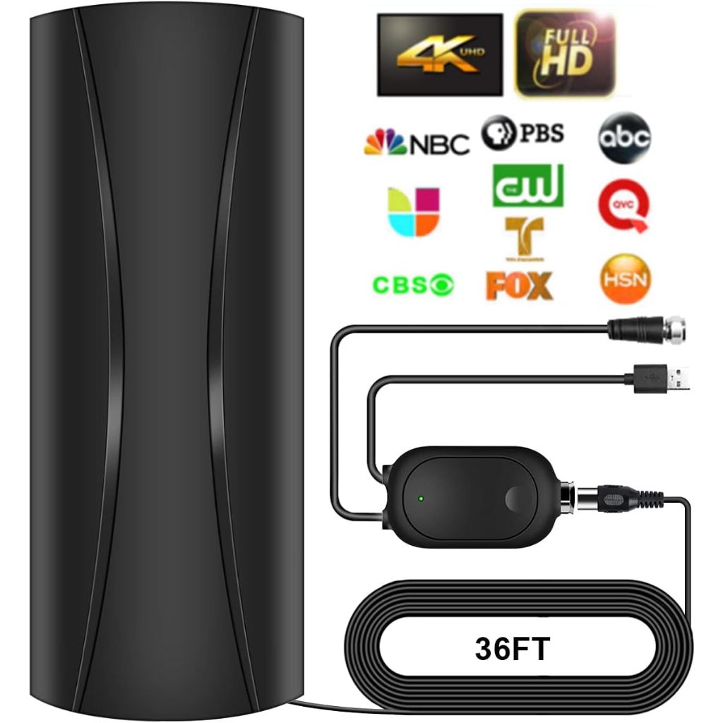 Antena Digital Para Tv UHF HDTV Smart Com Amplificador 4K 8K Interna Externa
