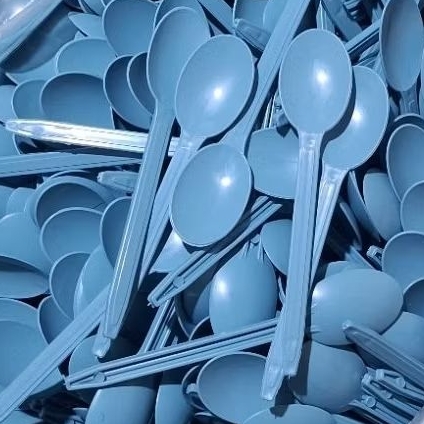 100 colheres Azul bebê descartáveis reforçada e flexível para Sorvetes açaí e sobremesa em Oferta na Shopee