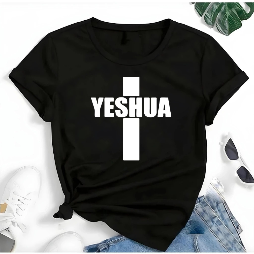 Blusa T-shirt Plus Size Linda Yeshua Camiseta Feminina Blusinha Tamanho Grande G1 G2 G3 em Oferta na Shopee
