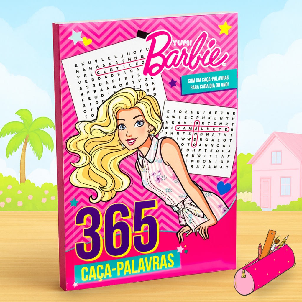 Livro Barbie 365 Caça-Palavras Passatempo Infantil Educativo Atividades Meninas em Oferta na Shopee
