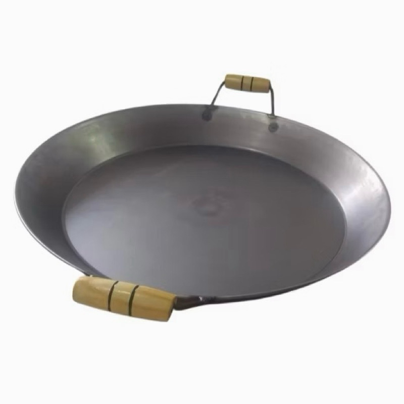 Disco Grande 4 cm de PROFUNDIDADE Preta Chapa de Arado Frigideira Fritadeira 41 de Chapa Com Tampa / Sem Tampa aEscolher